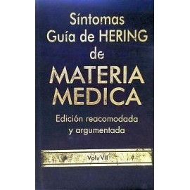 SINTOMAS GUIA DE HERING DE MATERIA MEDICA VOL.VII (EMPASTADO)