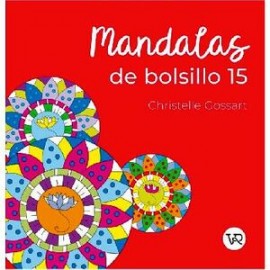 MANDALAS DE BOLSILLO -ROJO- (15/PUNTILLADO)