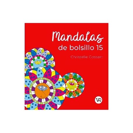 MANDALAS DE BOLSILLO -ROJO- (15/PUNTILLADO)